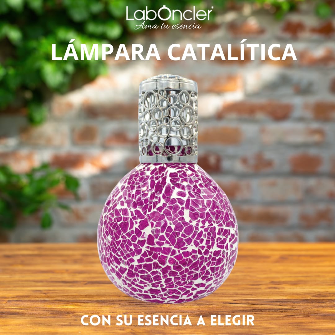 Lámpara Catalítica FUCSIA+Esencia 200ml